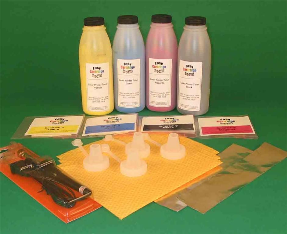 HP CE320A CE321A CE32A CB543A 4 Color Toner Refill Kit 808736839204