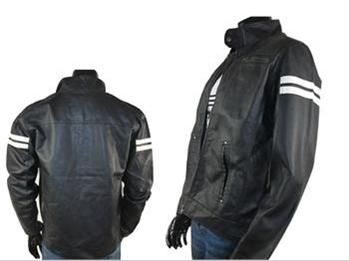  man coat pu leather motorcoat jacket man Hugh Jackman H.Gregso black