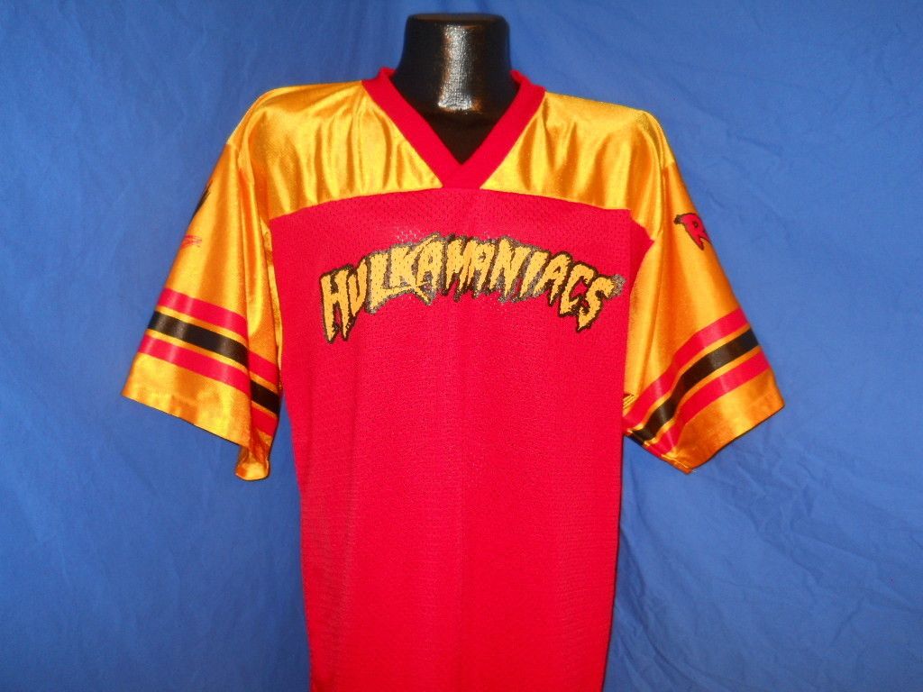 WWE WRESTLING HULK HOGAN HULKAMANIACS HULKAMANIA #1 RED YELLOW JERSEY