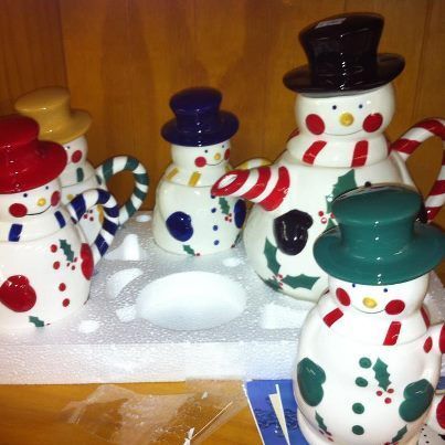 Temp tations Snowman Tea Pot Sets