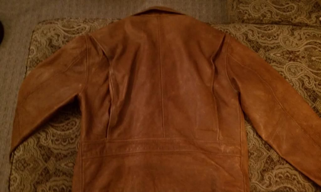 RARE  VTG Filson Leather Biker Motorcycle Coat Jacket M 38 40 42