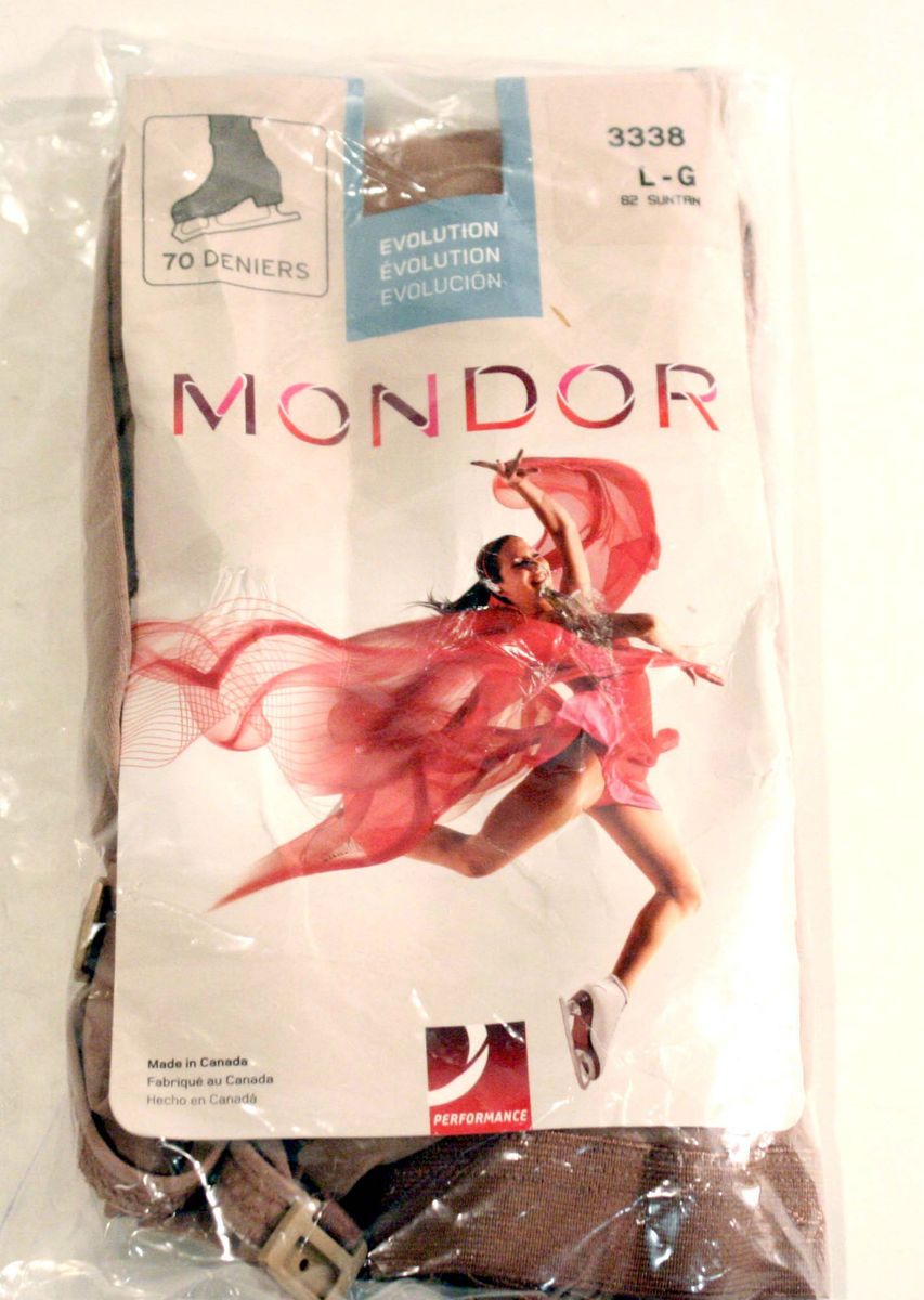 Mondor Performance Skating Boot Cover Tights 70 Denier Suntan 3338