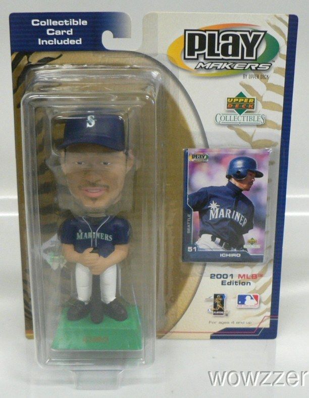  UDA Ichiro Suzuki Rookie Mariners Playmaker Bobblehead RARE Ichiro