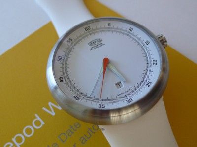 Ikepod Megapode Chrono MGD07 White Dial Marc Newson Design