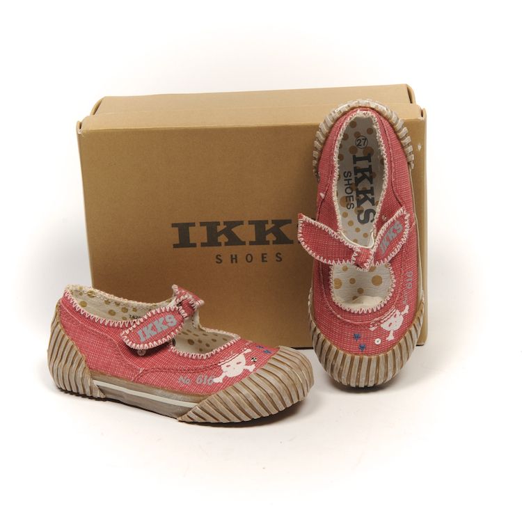 181 IKKS Red Canvas Pirate Print Summer Shoes EUR 30 UK 12 RRP £28