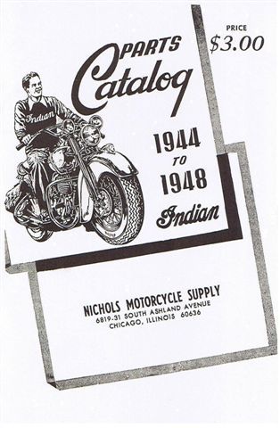 Indian Motorcycle Parts Manual 1944 1945 1946 1947 1948