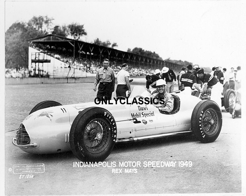 49 Rex Mays Indy 500 Novi Mobil Gas Kurtis Kraft Photo