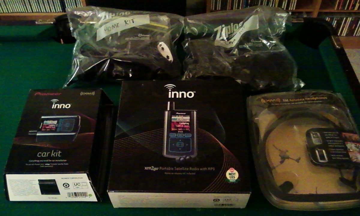 Complete Pioneer Inno Portable XM Sirius Satellite Radio System with