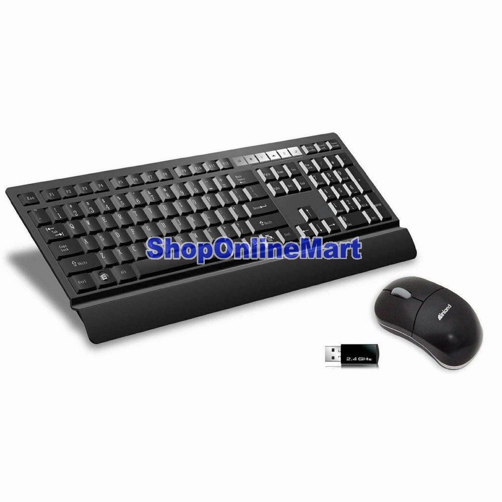 Inland 2 4 GHz Wireless Multimedia Keyboard Mouse Combo 70120