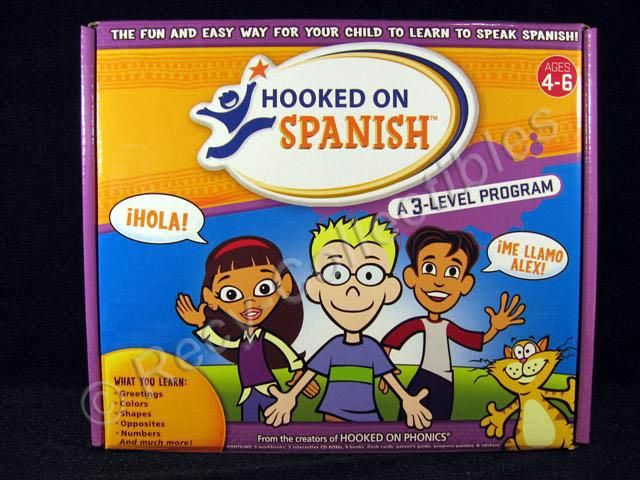 Hooked on Phonics Spanish 3 Level Deluxe Program Age4 6