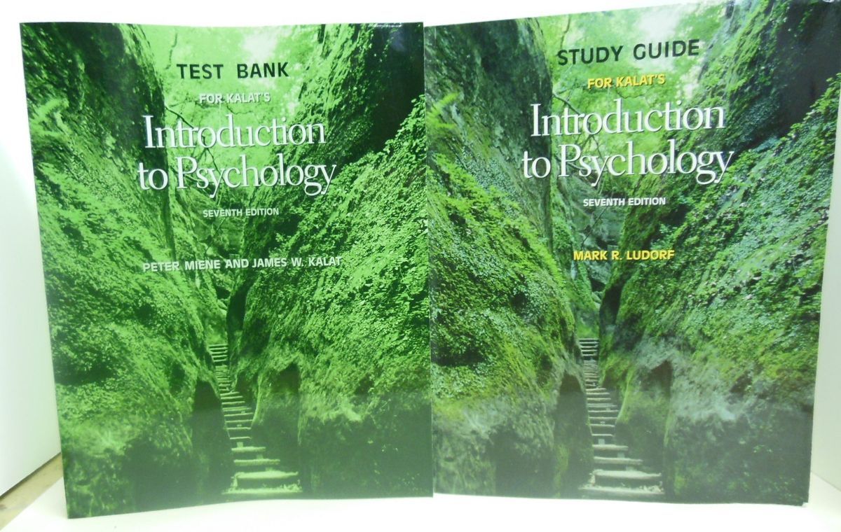 Kalats Introduction to Psychology Study Guide Test Bank Seventh Ed Two