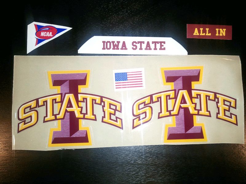 Iowa State Cyclones Football Helmet Decals