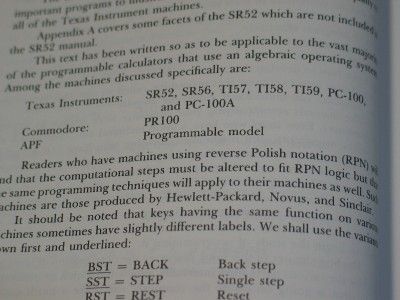 1978 Programming Programmable Calculators SR52 TI57