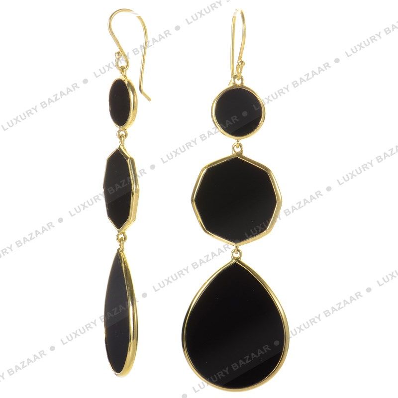 IPPOLITA Polished Rock Candy Onyx Gelatto Earrings