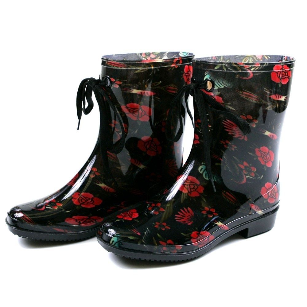 Iron Fist Society Suicide Rainboots Women US Size 7