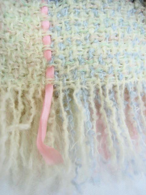 Handmade Irish Wool Pastel Baby Infant Blanket Throw