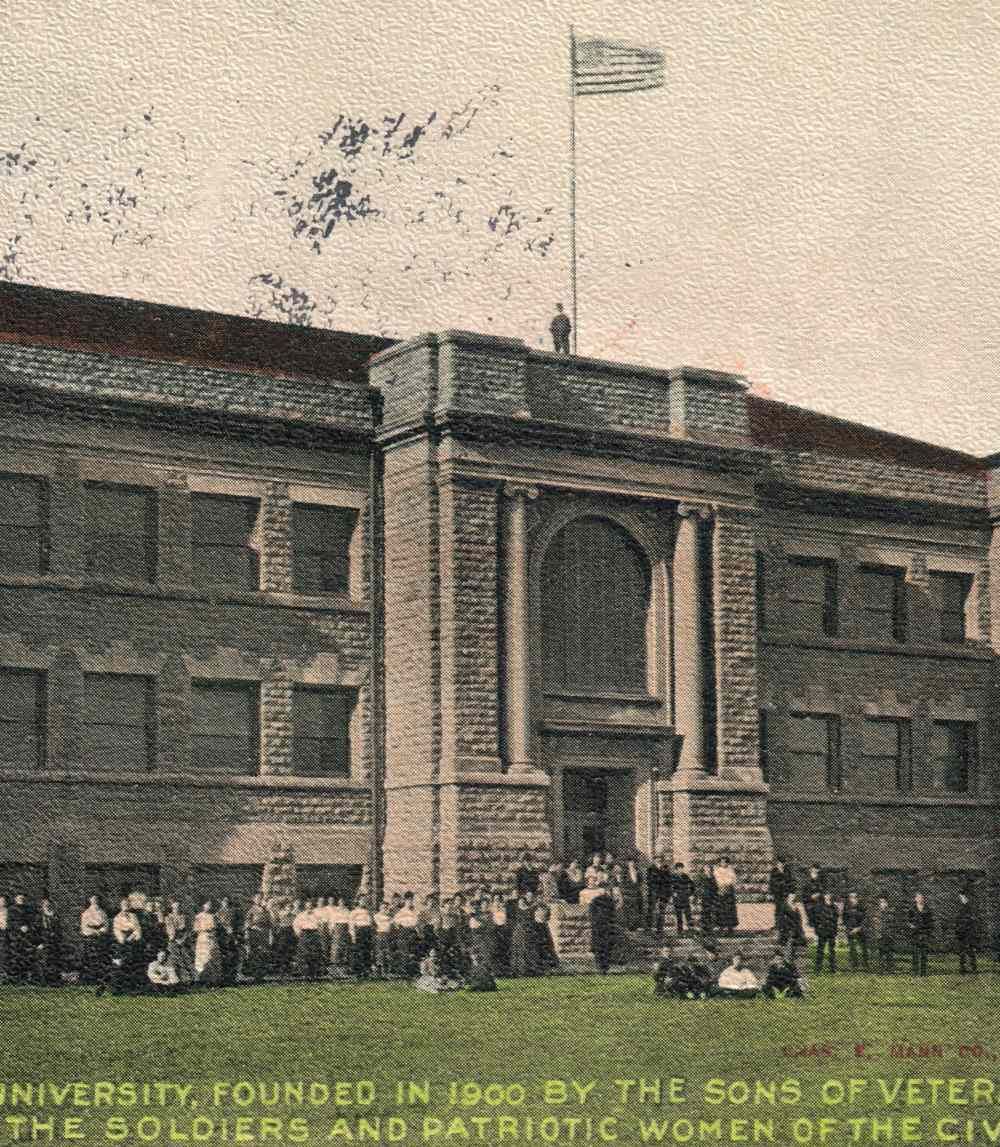 1908 Mason City IA Memorial University Sons Ofveterans Civil War Iowa