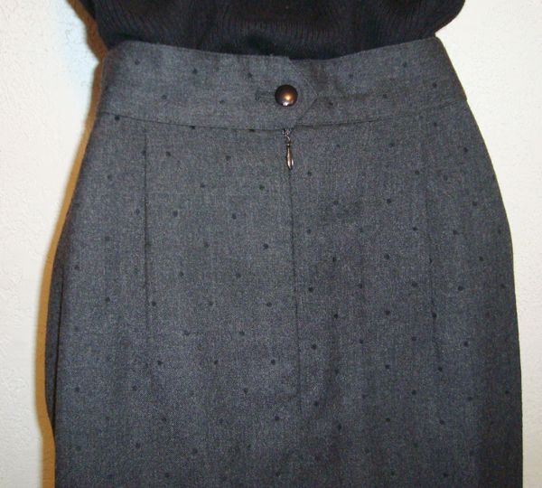  80s does 40s Pencil Skirt~High Waist~Polka Dots~Rockabilly.Pinup~Issel