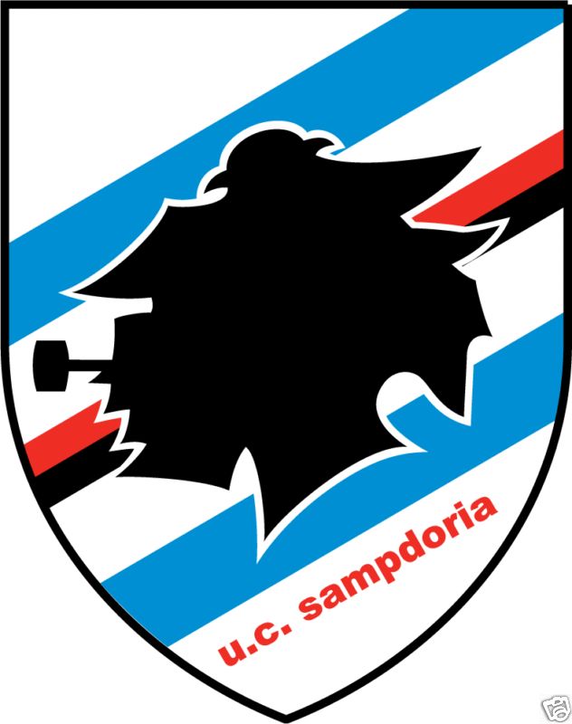 Sampdoria Italy Soccer Car Bumper Sticker 4X5