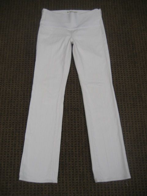 Brand Maternity Jeans Stretch Straight Leg Jeans White Size 27 XS