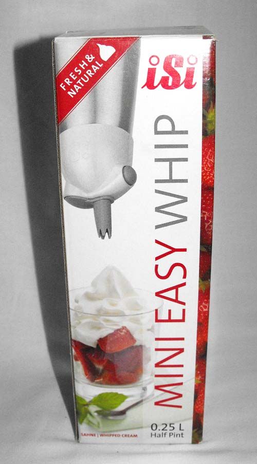 ISI Mini Easy Whip Aluminum Cream Whipper