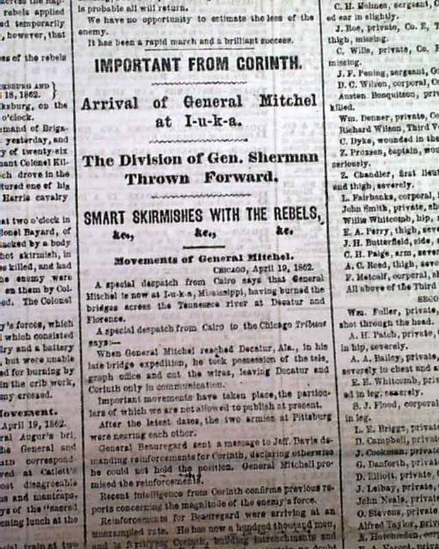 IUKA Corinth MS New Market & Mount Jackson VA MAPS 1862 Civil War Old