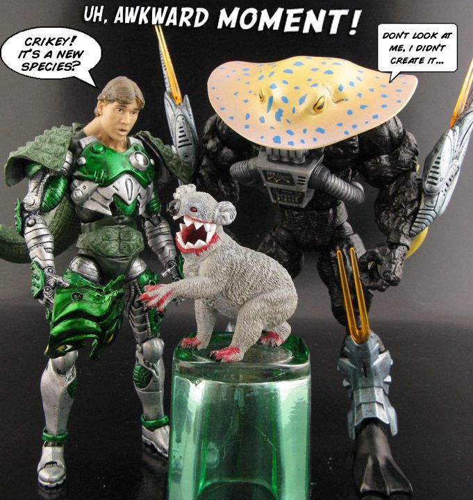 Custom Steve Irwin vs Death Ray Marvel Legends DC Universe Action