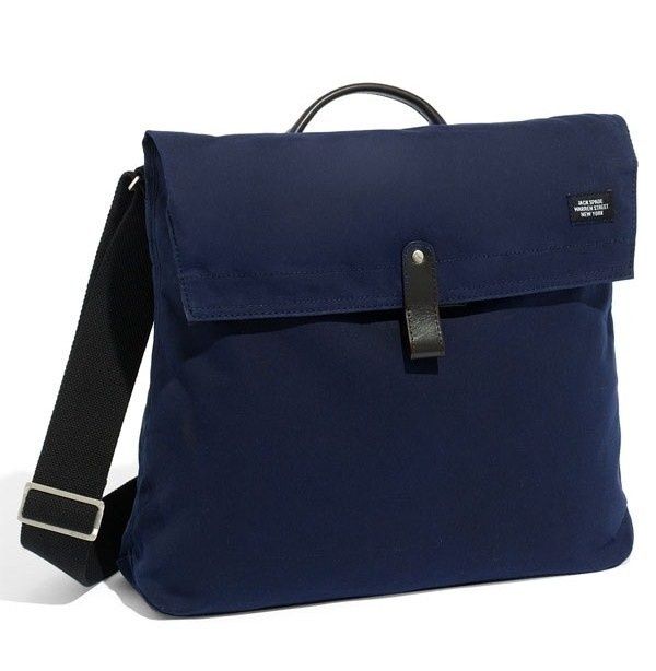 Jack Spade Waxwear Folded Messenger Bag Navy Color Sold Out