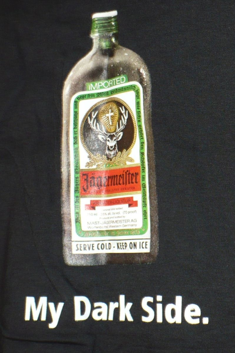 Jagermeister Jager Black My Dark Side Tee L