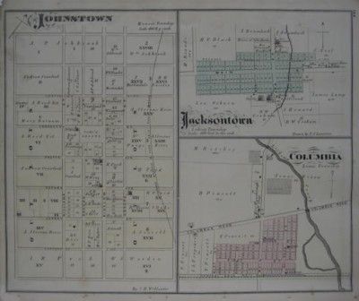  additional towns in the county johnstown jacksontown and columbia