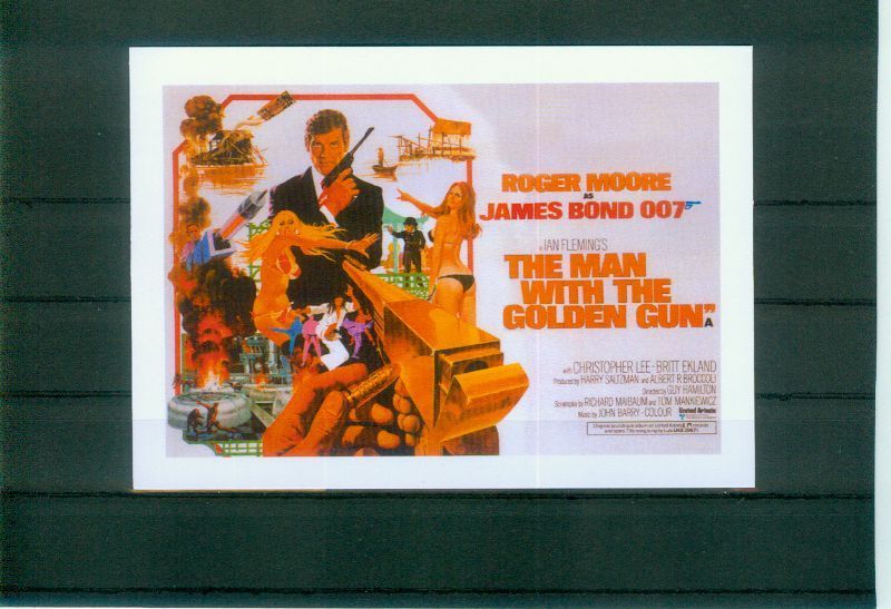 ROGER MOORE as 007 JAMES BOND 8 DIFFERENT UNUSED MOVIE POSTCARD LOOK 8