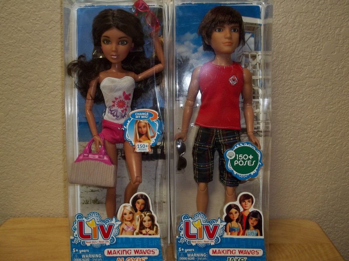 PRETTY LIV ALEXIS & CUTE JAKE DOLL   AWESOME PAIR   NIB   FAST FREE