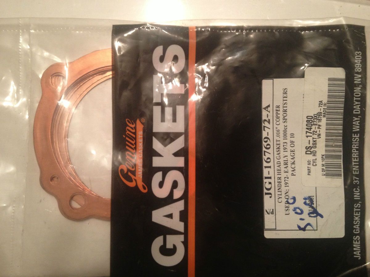 Harley Davidson James Copper Head Gasket 1000cc Sportster