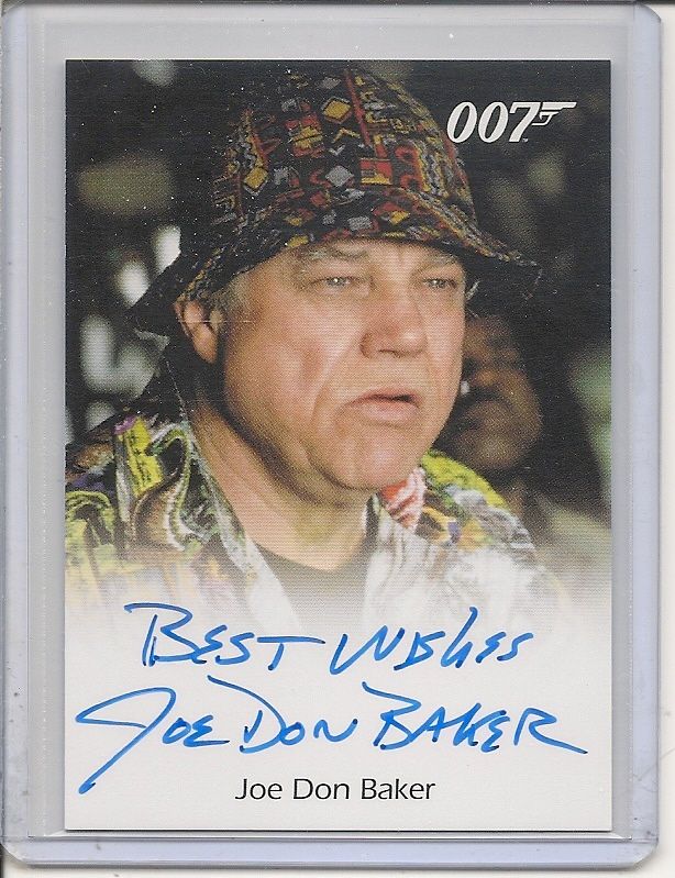 James Bond Archives Joe Don Baker Auto Card