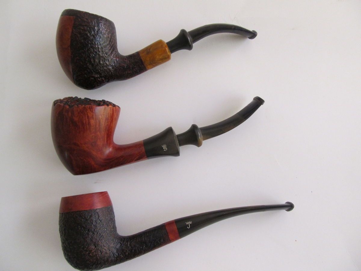 Lot of 3 Nice Estate Pipes Stanwell and Jarl Ribbon
