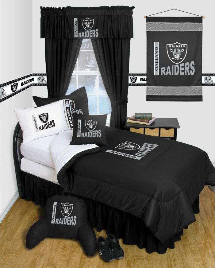 Oakland Raiders Twin Full Queen Comforter Bedroom Sets 