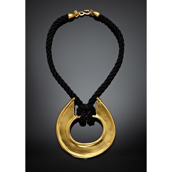 Kenneth Jay Lane Horseshoe Rope Necklace