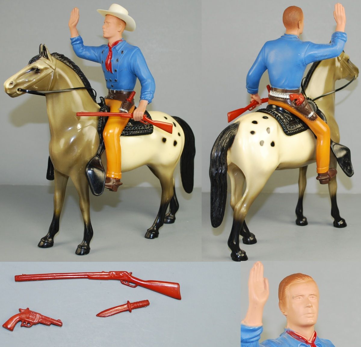 Hartland 9 Cowboy 1950s Set Tom Jeffords All Original Complete