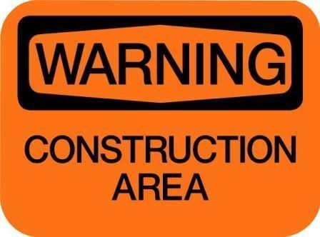 Warning Construction Area Sign