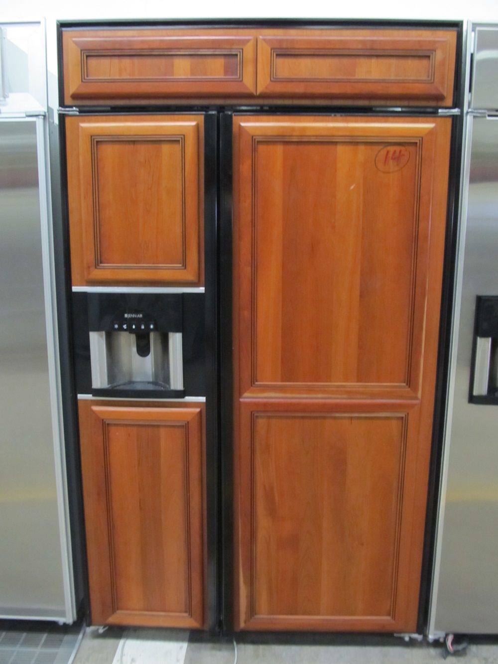 Jenn Air 48 inch Custom Panel Refrigerator Freezer Side by Side Built