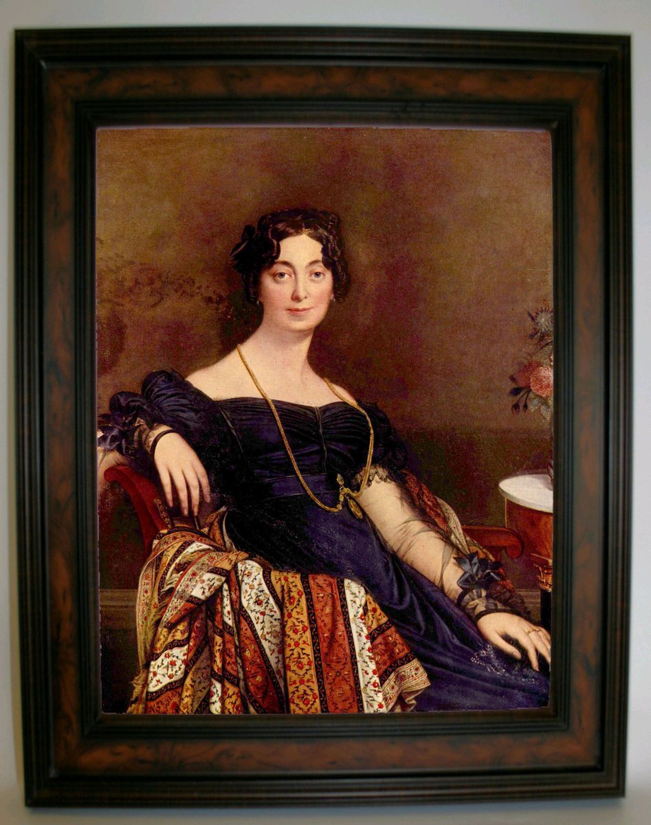  on canvas of Madame Leblanc by Jean Auguste Dominique Ingres