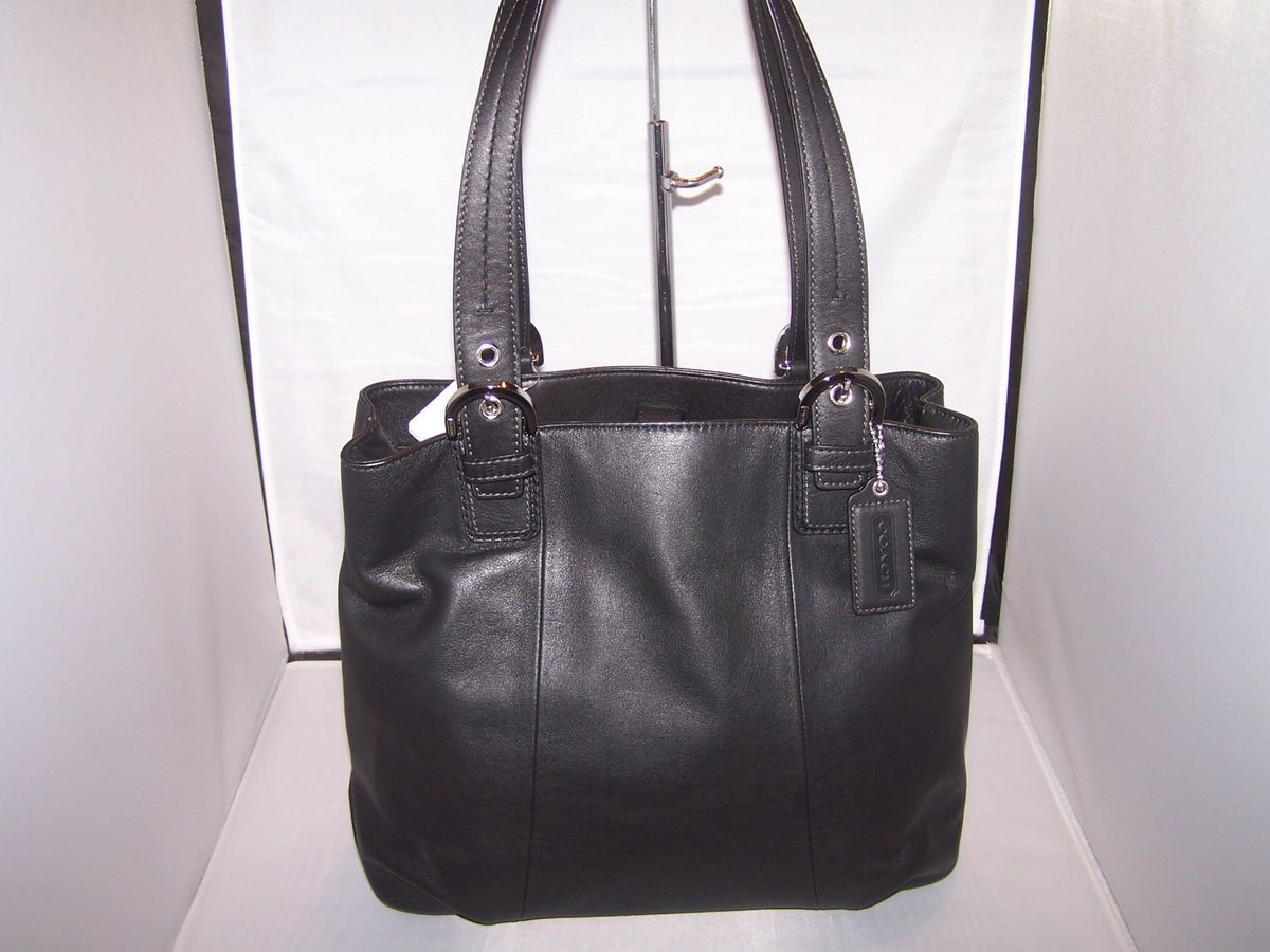 Coach Soho Leather North South Tote Handbag Purse F17216 NWT in Black