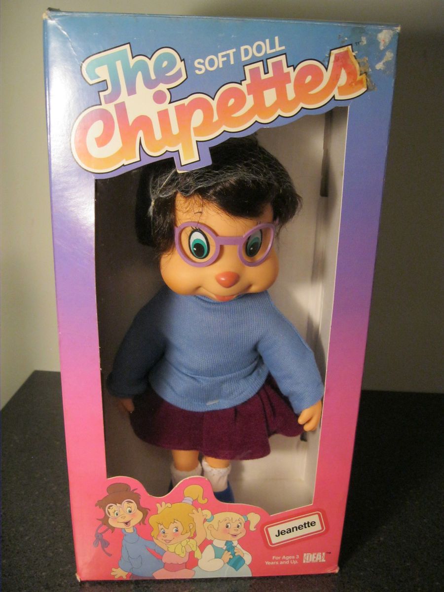 Chipettes Chipmunk Jeanette Doll 10297 by Ideal 1985