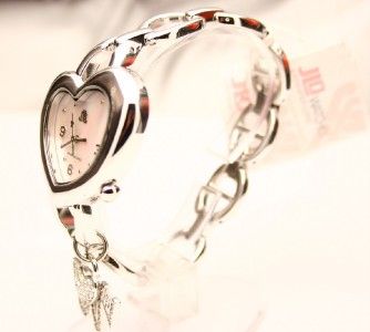 Jennifer Lopez JLO Ladies Heart Shape Pearl Dial Watch