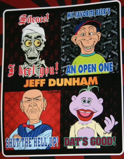 Ventriloquist Comic Jeff Dunham Walter Bubba Achmed Peanut Puppet