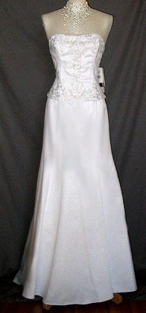 Jessica McClintock Ivory Corset Mermaid Wedding Gown Size 6