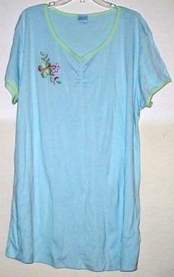 Jessi L. Womans Nightgown Knit Short Sleeves   sz 2X   NWOT