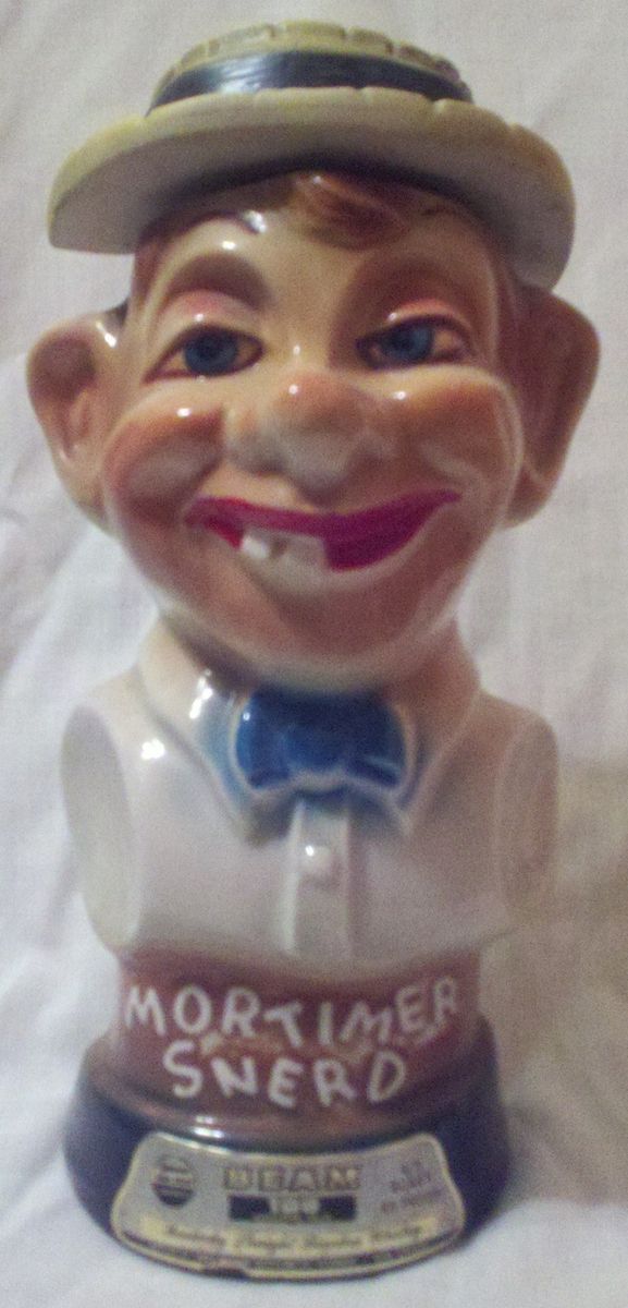 1976 Mortimer Snerd Jim Beam Collectible Decanter Vintage