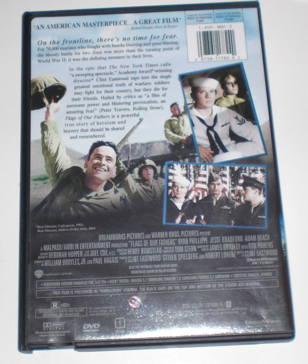 Flags of Our Fathers Film DVD Ryan Phillippe Adam Beach