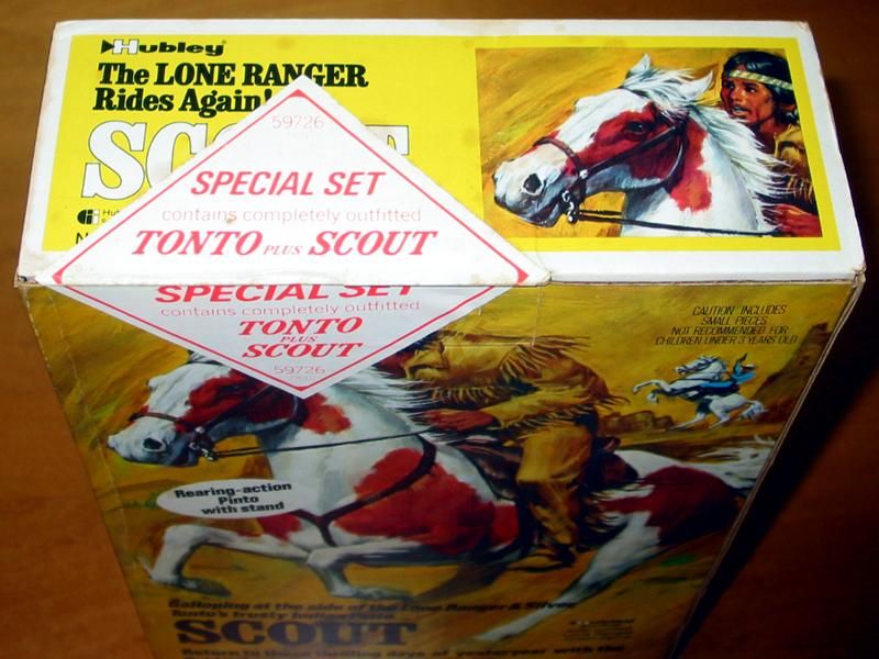 73 MISB Gabriel Lone Ranger Tonto Scout Horse Marx 10 Figure Gift Set